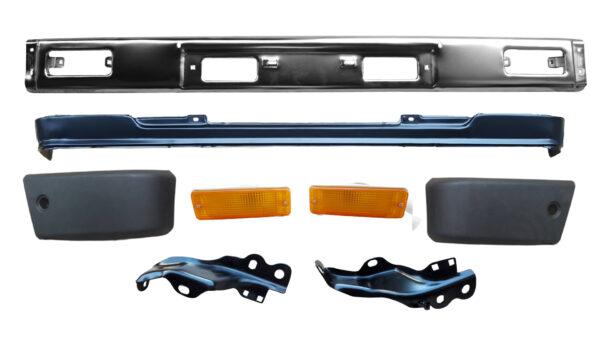 Z1074 TOYOTA Hilux / Pickup 2WD 1984--86 Front Bumper & Side Bumper | 52111-89139 | 52103-89103 | 52102-89103 | 52012-89108 | 52011-89108 | 81520-39125 | 81510-39125 | 53911-89106 |  | Z1074 | Chrome | Black