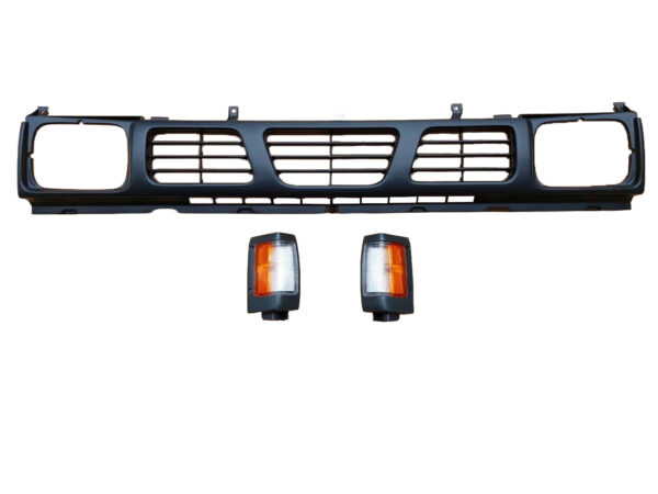 NISSAN 720 Pickup D21 1993--97 Grille | 62310-55G10 | B6115-88G00 | B6110-88G00 |  | Z1090 | Matt Black W/ Matt Black US Corner Lights